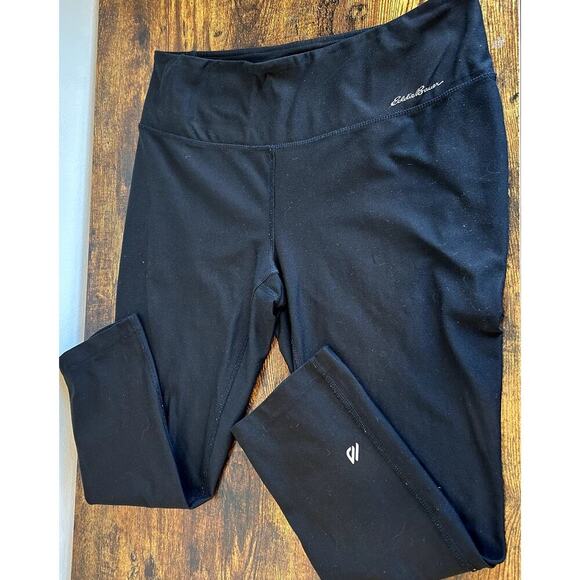 Black Eddie Bauer Leggings  Sz M - Picture 1 of 4